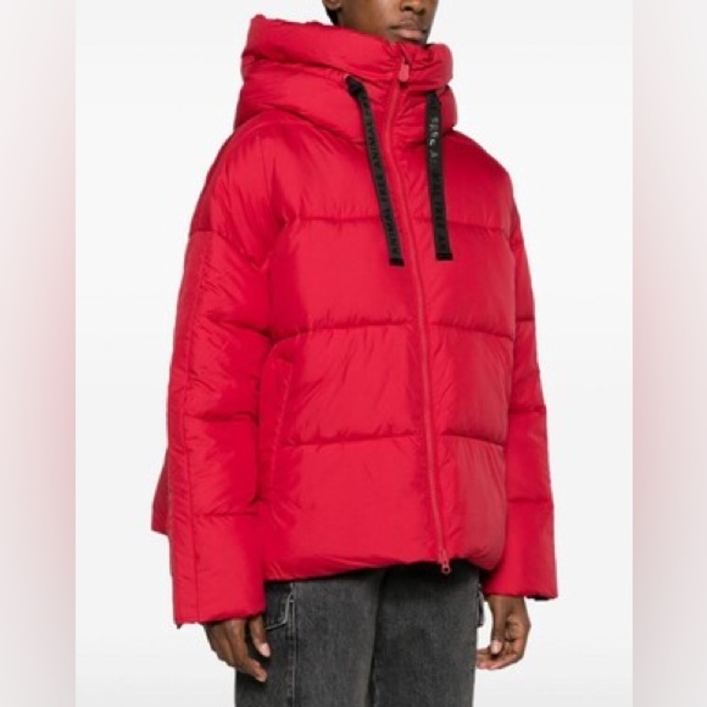 SAVE THE DUCK Red Keri Hooded Padded Jacket Synthetic Down Animal Free Size XXL